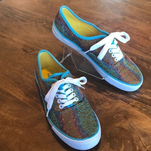 Joe‎ Boxer Rainbow Knit Textured Sneakers - Picture 1 of 9